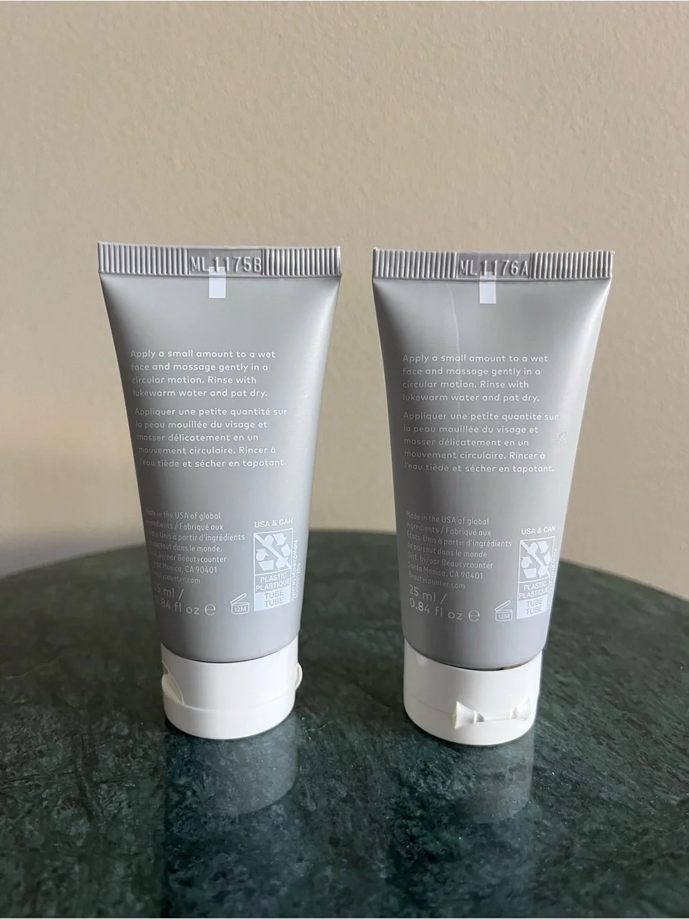 Two travel size Beautycounter Countercontrol Clear Pore Cleanser, NWT
